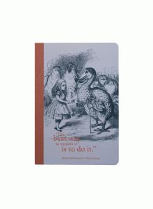 NBA5PP01 A5 Notebook - Pulteney Press Alice in Wonderland